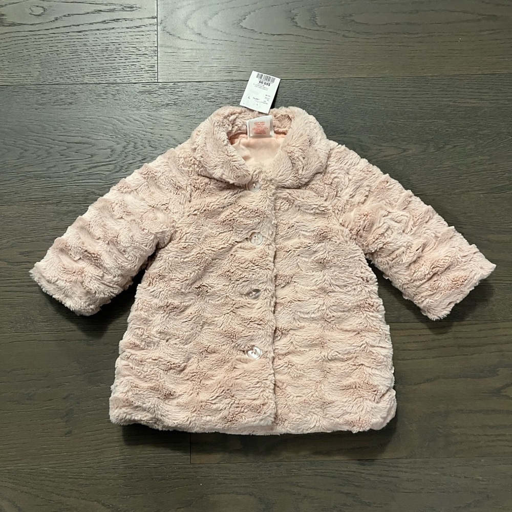 Nula bug pink adorable baby coat 12M NWT retail $85USD
